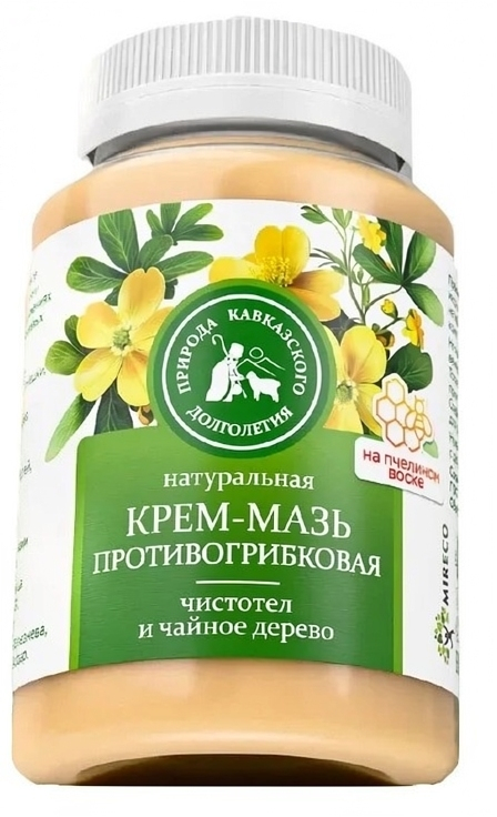Крем-мазь Противогрибковая с чистотелом и чайным деревом, 100 мл