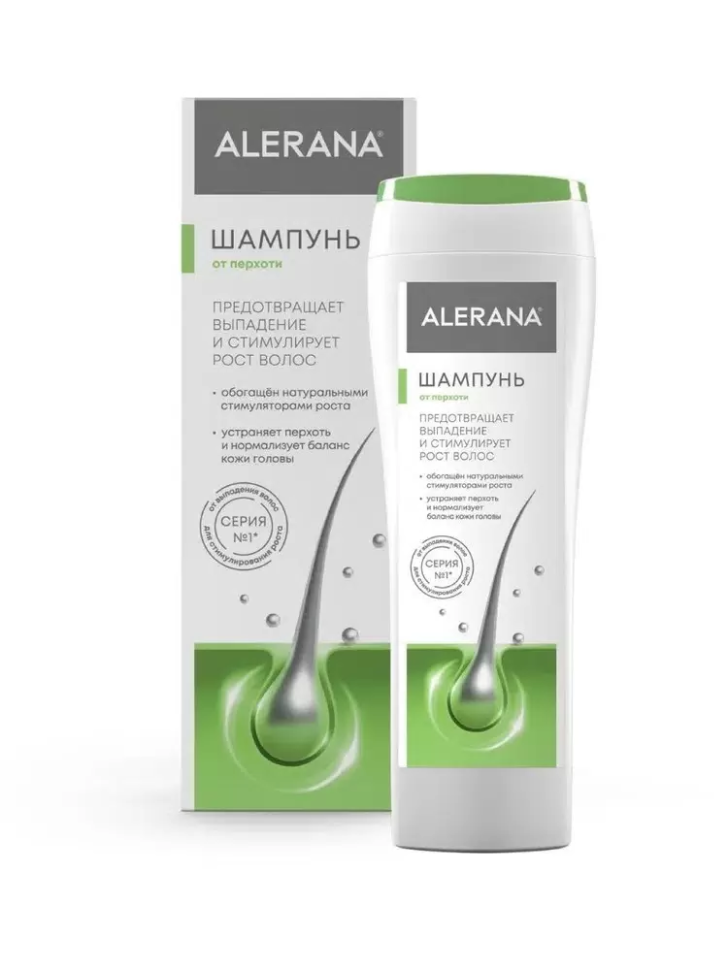 Шампунь для волос от перхоти, нормализация баланса кожи головы, ALERANA, 250 мл