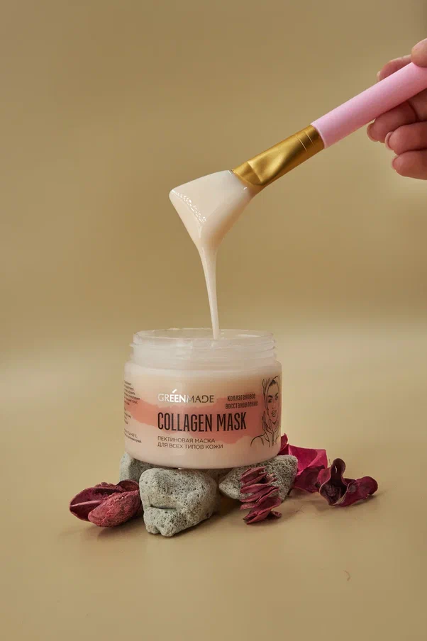Пектиновая Маска для лица Collagen Mask, для всех типов кожи, 150 мл