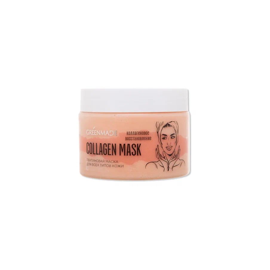 Пектиновая Маска для лица Collagen Mask, для всех типов кожи, 150 мл
