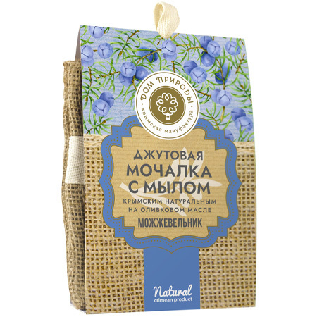 Мочалка с мылом Можжевельник джутовая