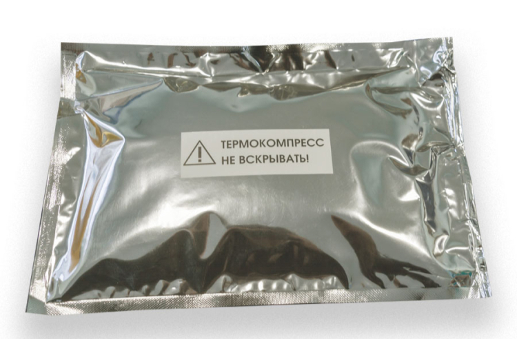 Комплект аппликаций грязи иловой сульфидной Сакского озера с термокомпрессом, 10 шт по 0,5 кг 