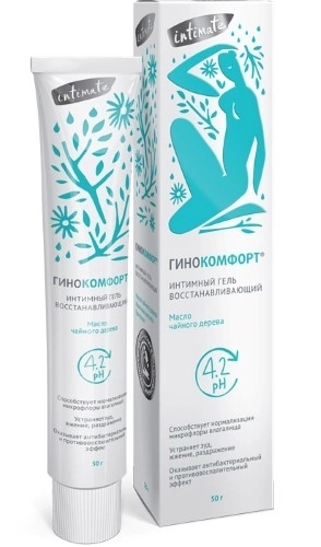Гель интимный PH баланс Восстанавливающий, устранение зуда, жжения, сухости, раздражения в области половых органов, 50 г