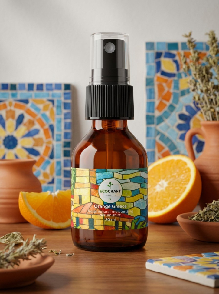 Экстраувлажняющий мист для лица "Orange Greece" Апельсиновая греция, 30 мл