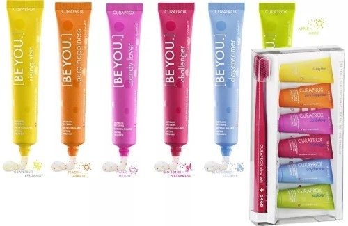 Curaprox набор зубных паст шесть вкусов 10 мл 6 шт. +зубная щетка ultrasoft