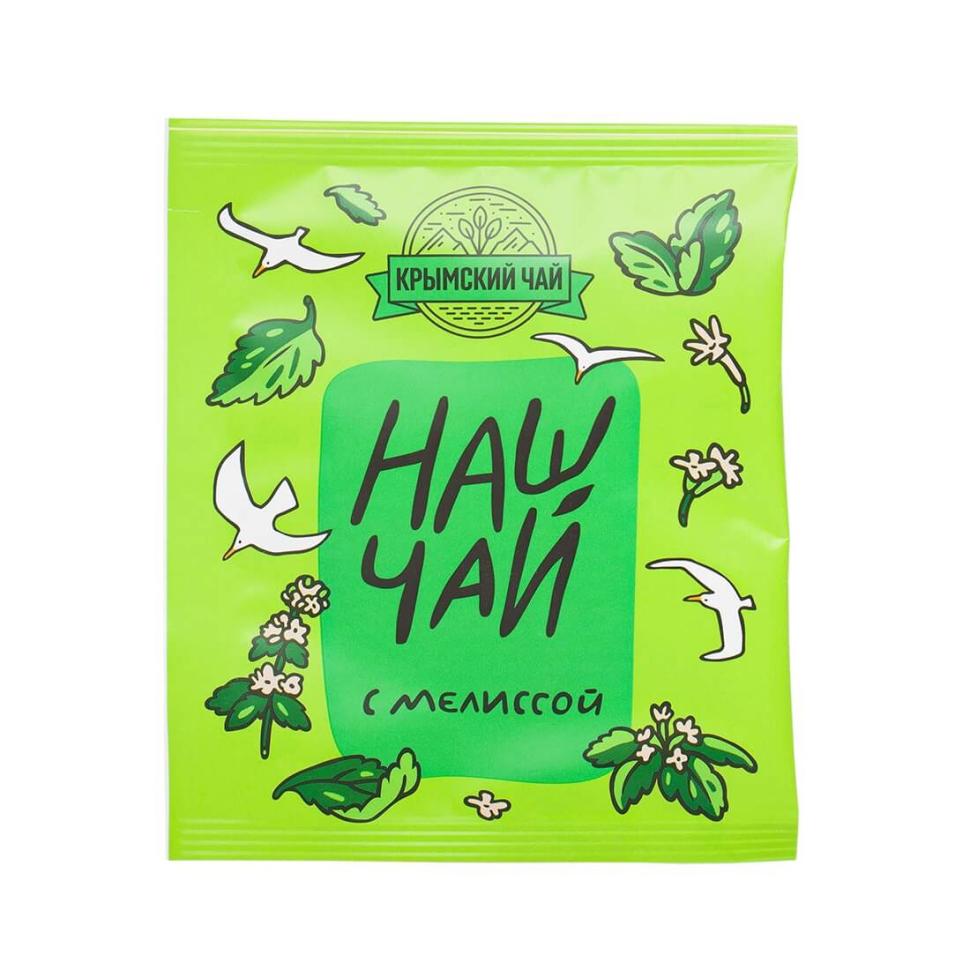 Чай Зелёный с мелиссой Наш чай в саше, 20 шт., 40 г