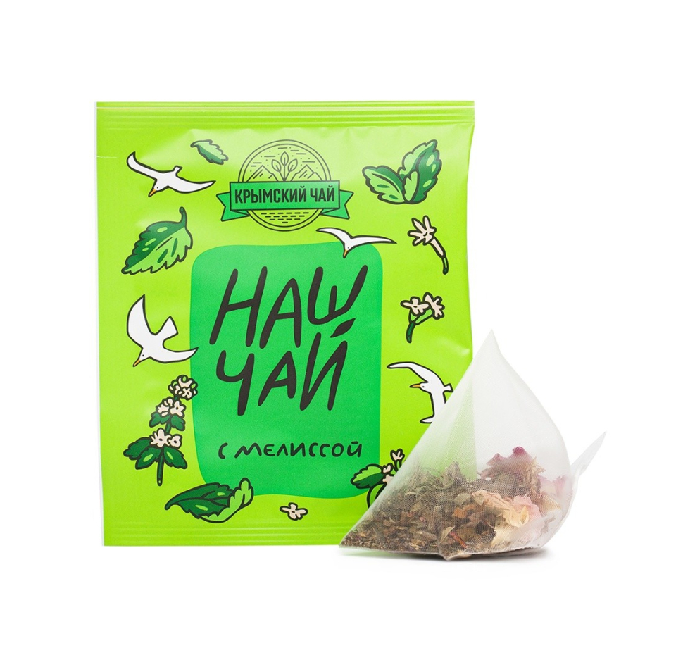 Чай Зелёный с мелиссой Наш чай в саше, 20 шт., 40 г