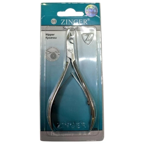 Кусачки маникюрные c ручной заточкой, 2-пружинные, серебряные, zs B-002-S-LJ-SH