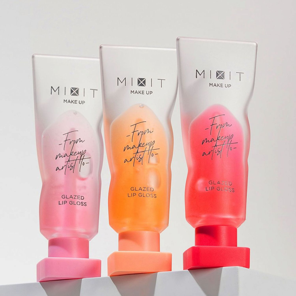 Масло-блеск для губ Peach (персиковый), MIXIT Make up , 5 мл