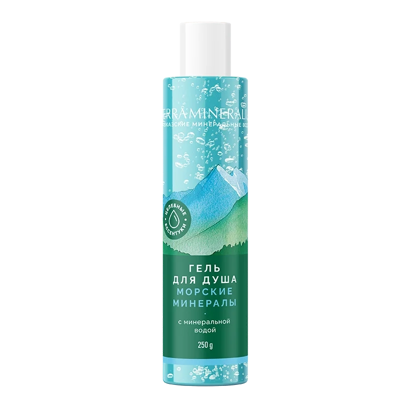 Гель для душа Морские минералы с минеральной водой, Terra mineralia, 250 г