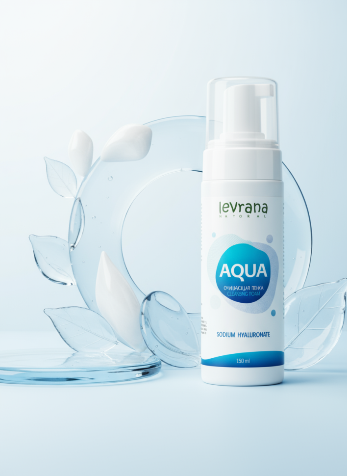Пенка для умывания AQUA с гиалуроновой кислотой, 150 мл