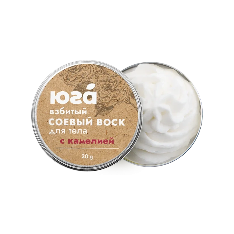 Взбитый соевый воск для тела Камелия, 20 г