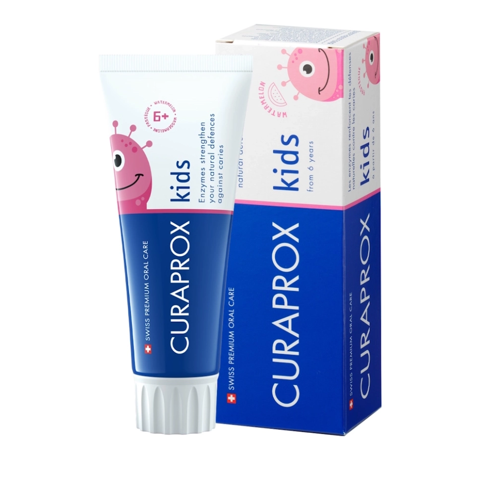 Curaprox kids зубная паста для детей старше шести лет со вкусом арбуза, 60 мл