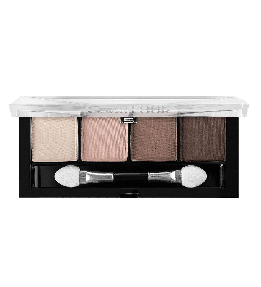 Палетка матовых теней для век тон 01 Молочный шоколад Glam Look, LuxVisage, 28 г