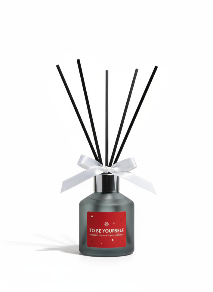 Аромадиффузор новогодний To be yourself Мандарин, чёрный перец, карамель, 50 мл