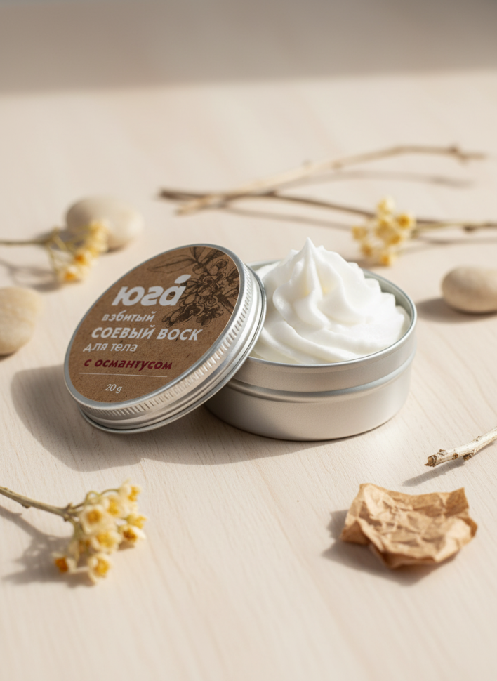 Взбитый соевый воск для тела Османтус, 20 г