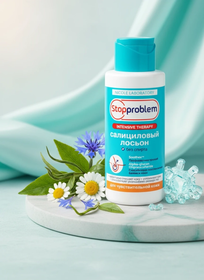 Салициловый лосьон для чувствительной кожи, 100 мл