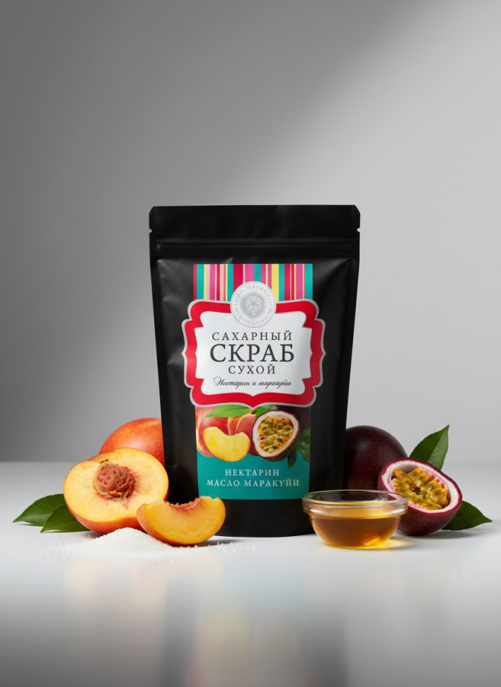 Скраб сахарный сухой Нектарин и маракуйя, 250 7