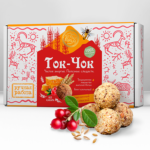 Ток-Чок Пшеничный с клюквой, 225 г
