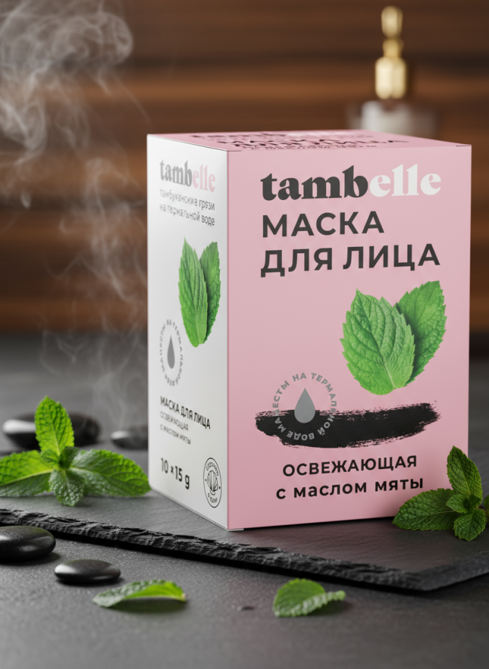 Маска для лица в САШЕ Освежающая, 15 г (коробка 10 шт)