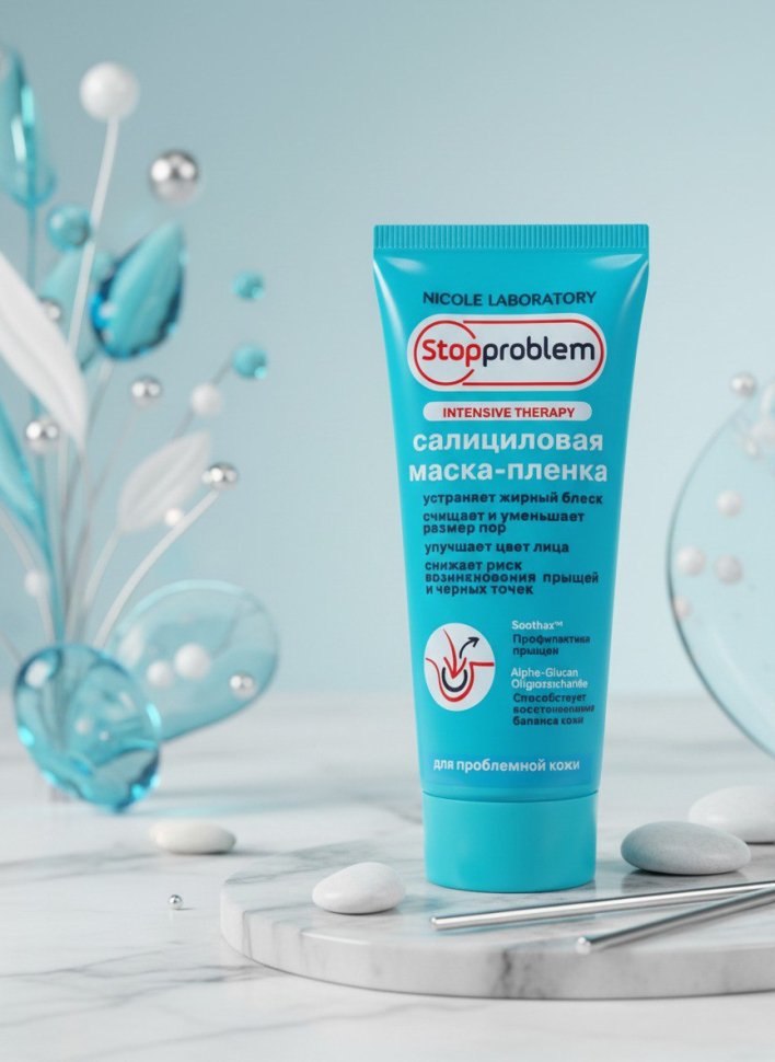 Салициловая маска-пленка для лица, 100 мл