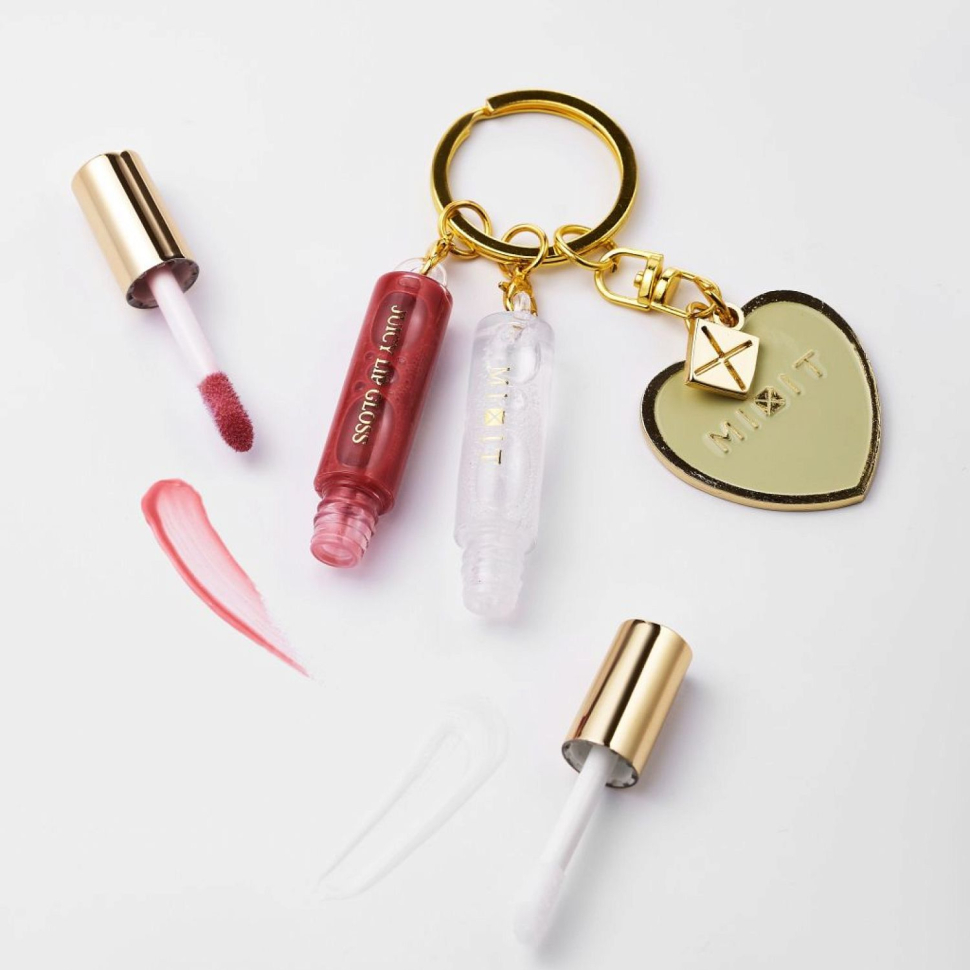 Блески для губ на брелоке с гиалуроновой кислотой, 3 мл