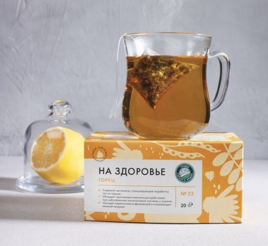 Чайный напиток На Здоровье &quot;Горец&quot; №23 для мужской силы, 50 гр (20 пирамидок)
