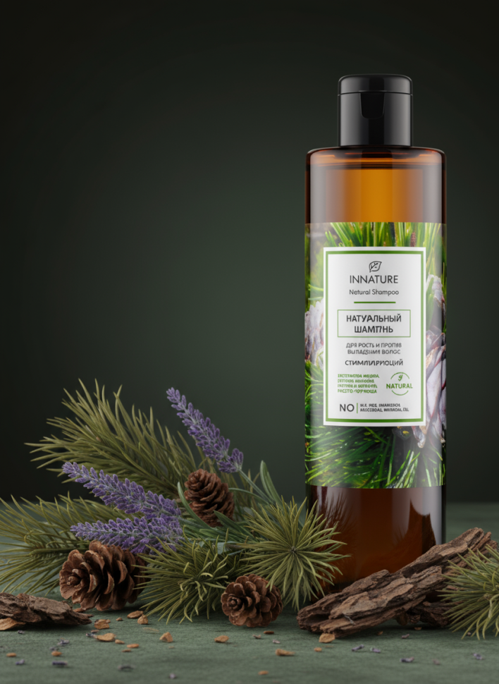 Натуральный шампунь для роста и против выпадения волос &quot;Стимулирующий&quot;, 250 мл