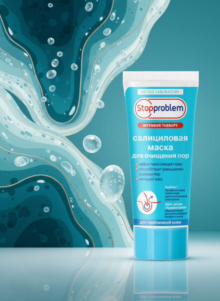 Салициловая маска для очищения пор, 100 мл