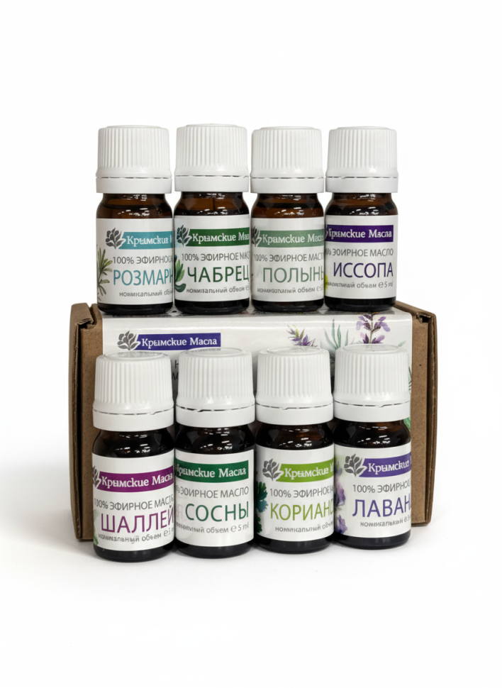 Набор Крымские Эфирные Масла, 8 шт х 5 мл