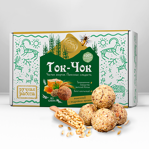 Ток-Чок Ячменный с кедровым орехом,  225 г