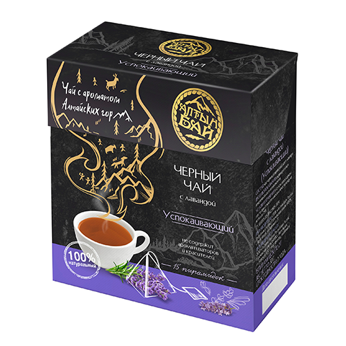 Чай черный "С лавандой" успокаивающий в пирамидках 15 шт