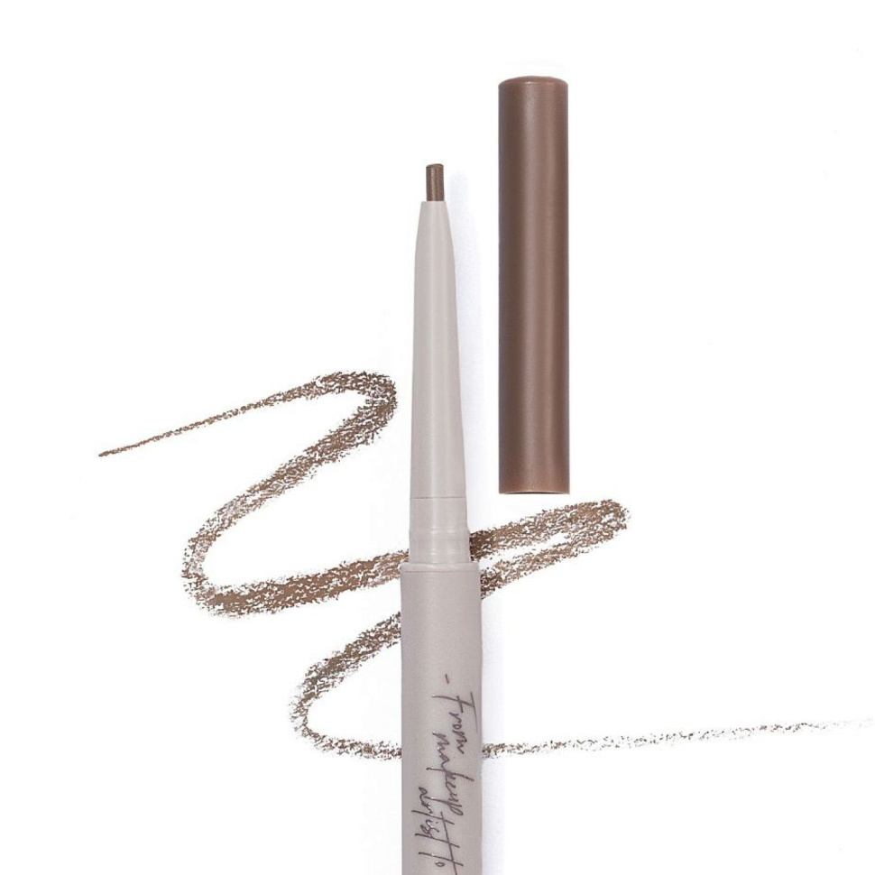 Карандаш для бровей автоматический №02 soft brown (коричневый), 1,35 г