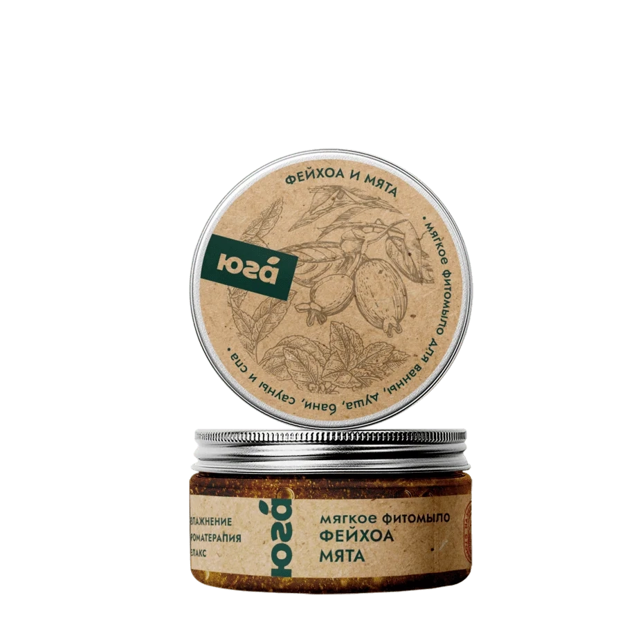 Мягкое фитомыло для тела Фейхоа и мята, 180 г