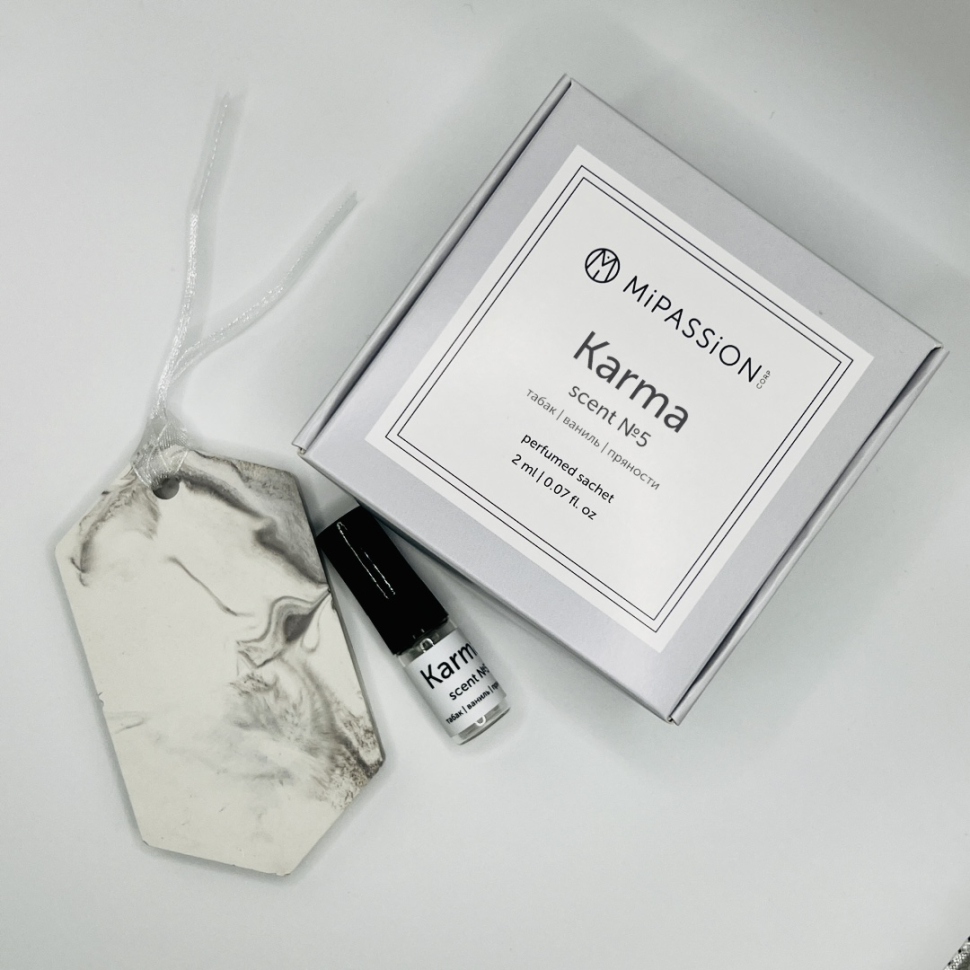 Ароматическое cаше парфюмированное из гипса мраморное Karma