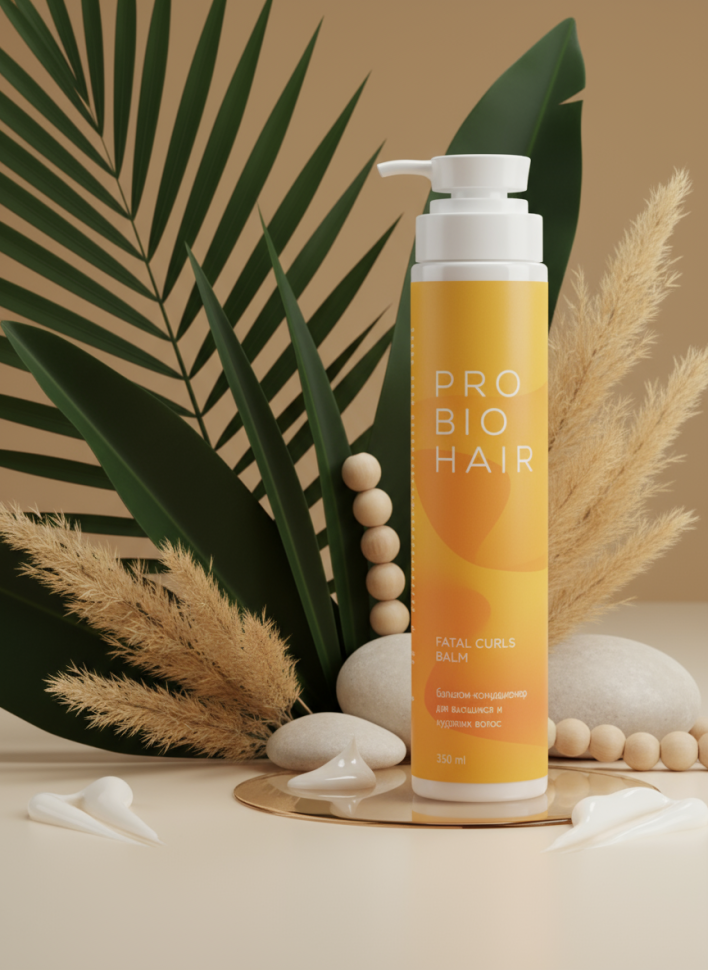 Бальзам для вьющихся волос PRO BIO HAIR FATAL CURLS, 350 мл