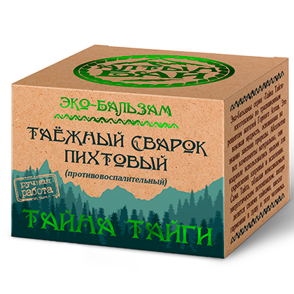 Эко-бальзам Таёжный сварок пихтовый противовоспалительный, 50 мл