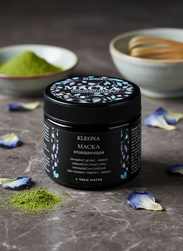 Маска очищающая с чаем матча, 65 г  Маска очищающая с чаем матча, 65 г