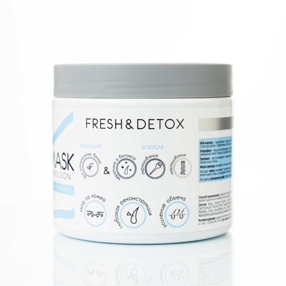 Маска для волос Fresh &amp; Detox Детокс и свежесть, 500 мл