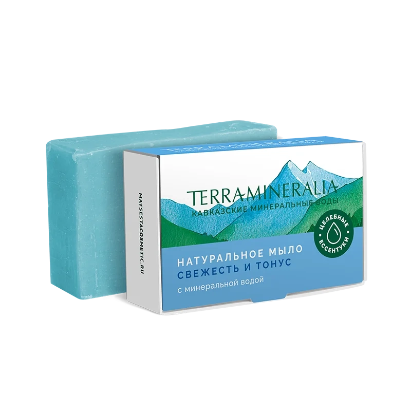 Мыло Свежесть и Тонус с минеральной водой, 100 г