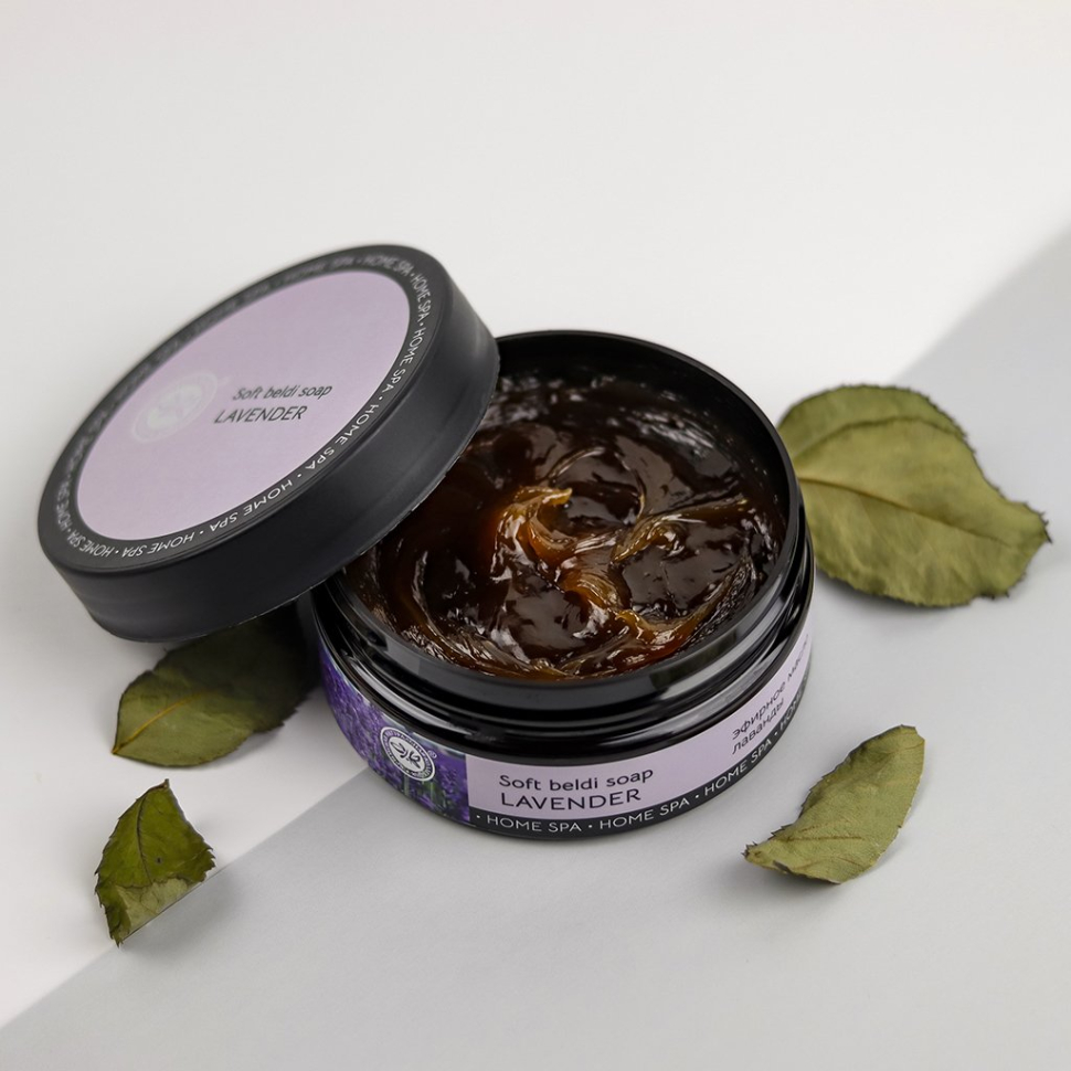 Бельди Мягкое мыло для тела Лаванда омолаживает и тонизирует кожу Home SPA, 180 гр