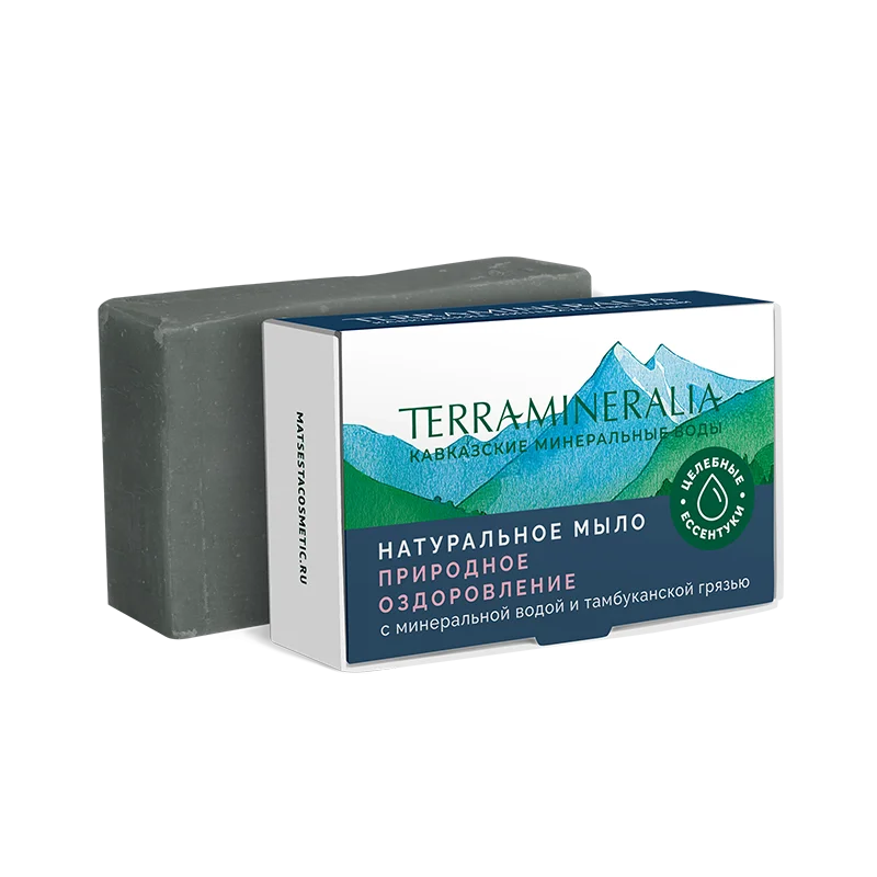 Мыло Природное оздоровление с  тамбуканской грязью и минеральной водой, 100 г