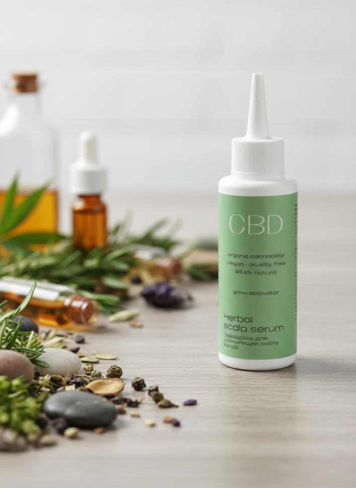 Сыворотка для стимуляции роста волос CBD, 100 мл