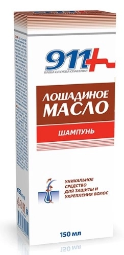 911 Лошадиное масло шампунь для всех типов волос, 150 мл
