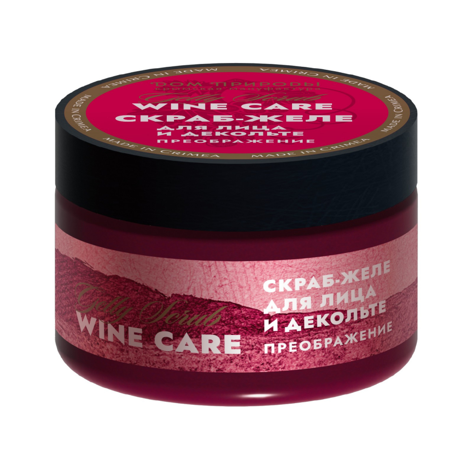 Скраб-желе для лица и декольте Преображение винное Wine Care, 100 г