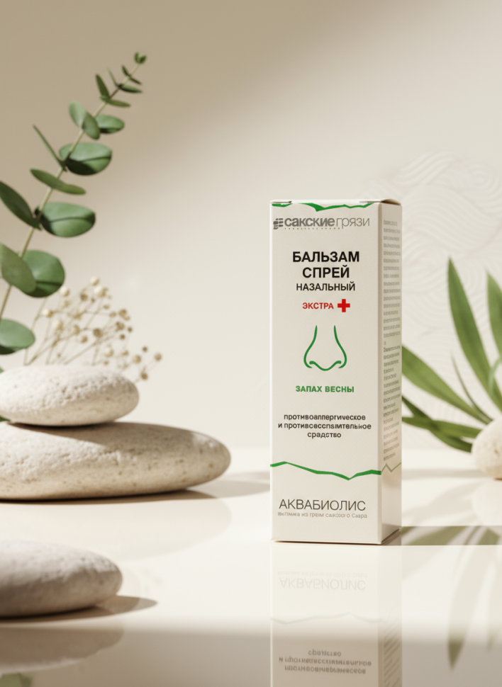Спрей-бальзам для носа Запах весны экстра плюс Аквабиолис, 30 мл Спрей-бальзам для носа Запах весны экстра плюс Аквабиолис, 30 мл
