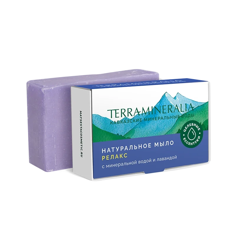 Мыло Релакс с лавандой и минеральной водой, 100 г