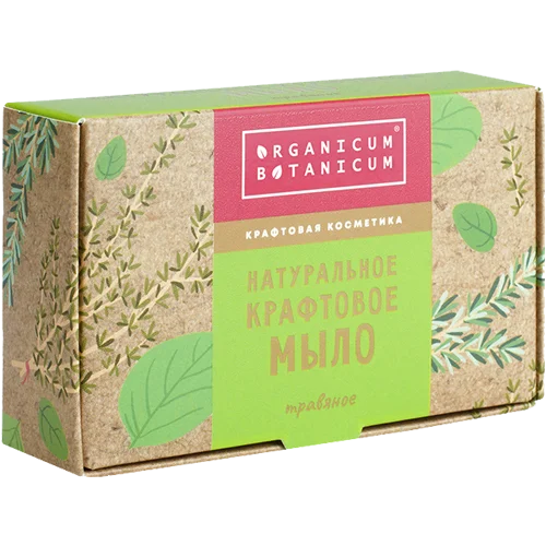 Натуральное крафтовое мыло Травяное, 100 г