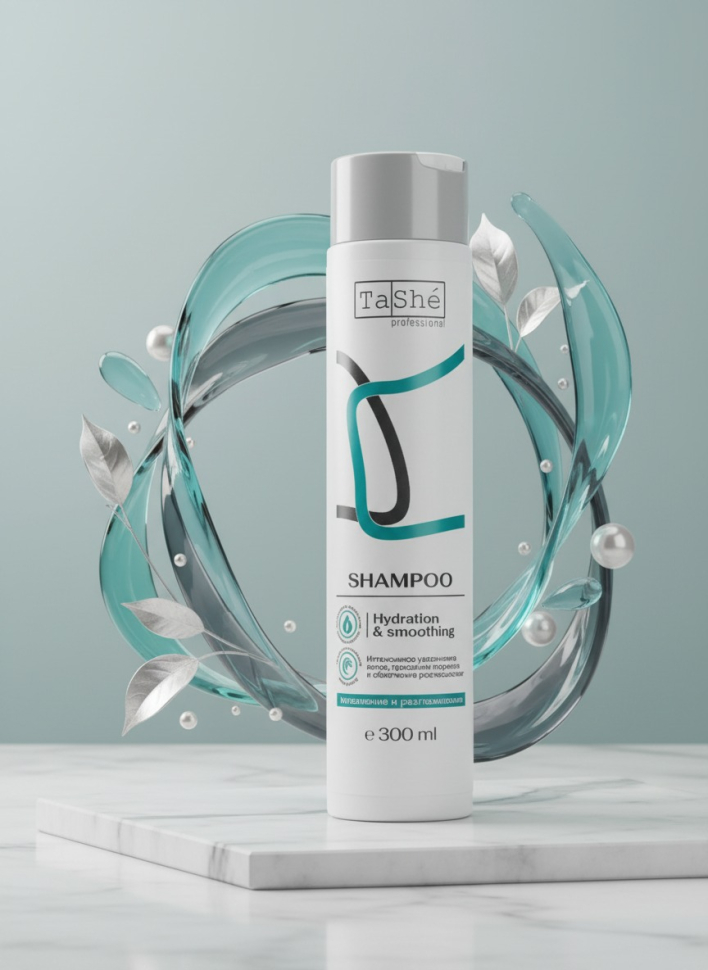 Шампунь для всех типов волос Hydration & smoothing Увлажнение и разглаживание, 300 мл