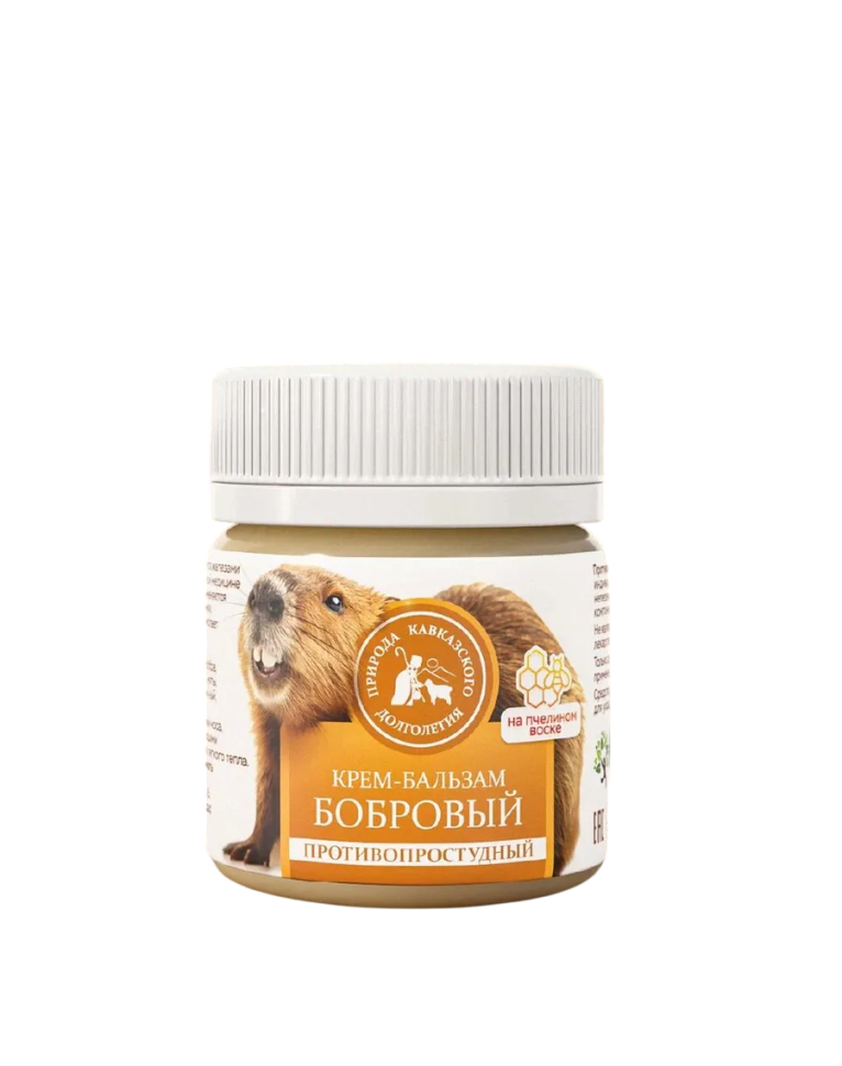 Крем-бальзам бобровый Противопростудный, Природа кавказского долголетия, 40 мл